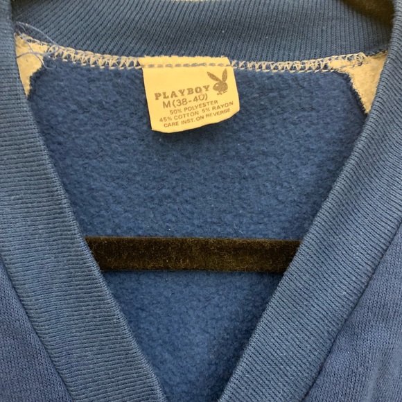Vintage 70’s Playboy V-Neck Pullover Sweatshirt - Picture 3 of 8